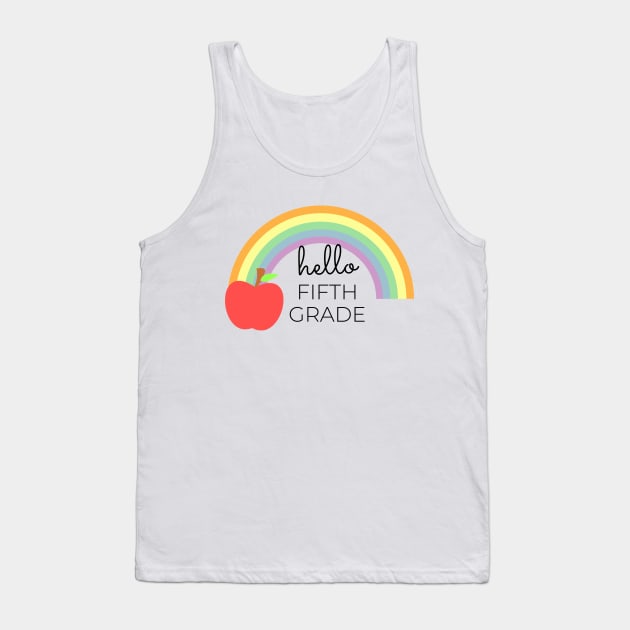 Hello Fifth Grade Tank Top by Petalprints